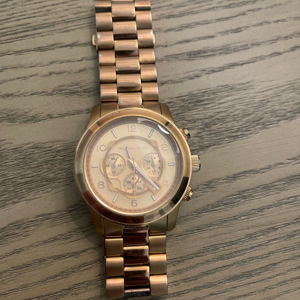 Michael Kors Rose Gold Chronograph Watch